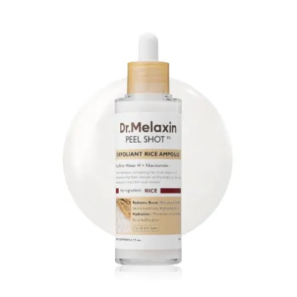 Ampola esfoliante e iluminadora — Dr. Melaxin Peel Shot White Rice Ampoule, Dr. Melaxin