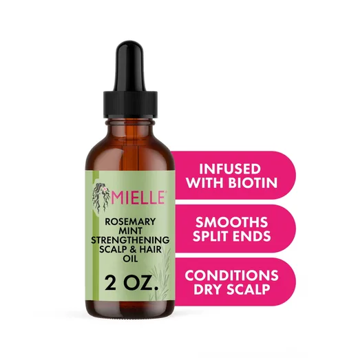 Rosemary Mint Scalp & Hair Strengthening Oil 59 ml, Mielle